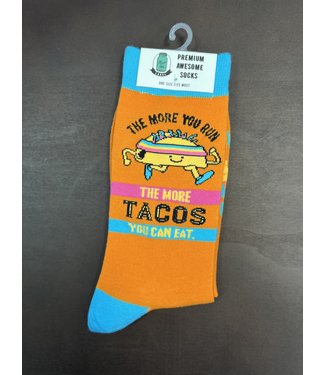 Mason Jar Label Run-Tacos Socks