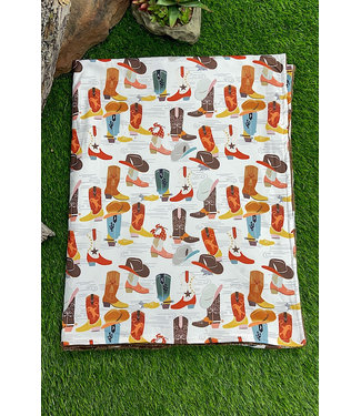 Kids Charm Online Cowboy Boots & Hats Baby Blanket