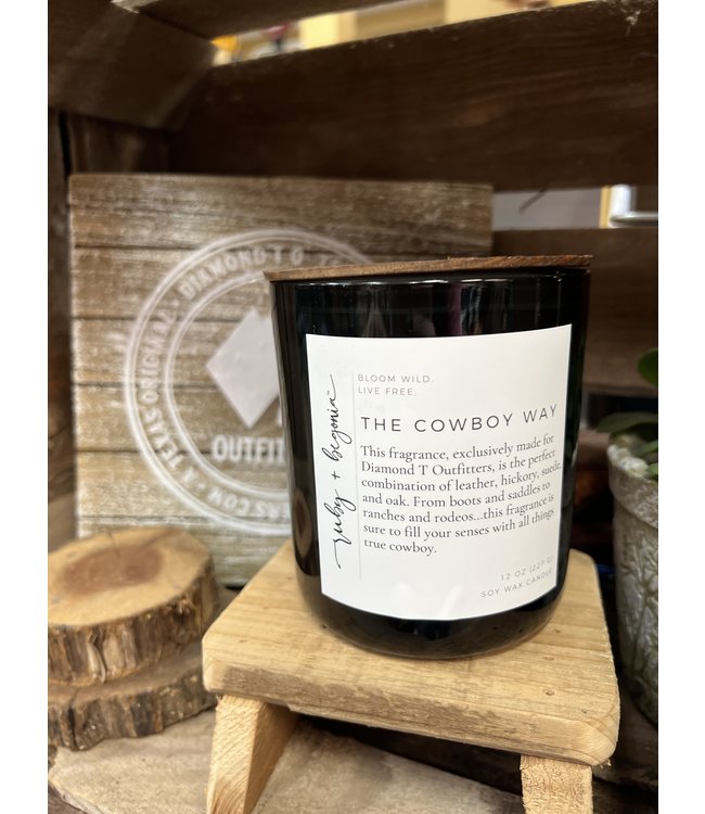 Ruby & Begonia The Cowboy Way Candle