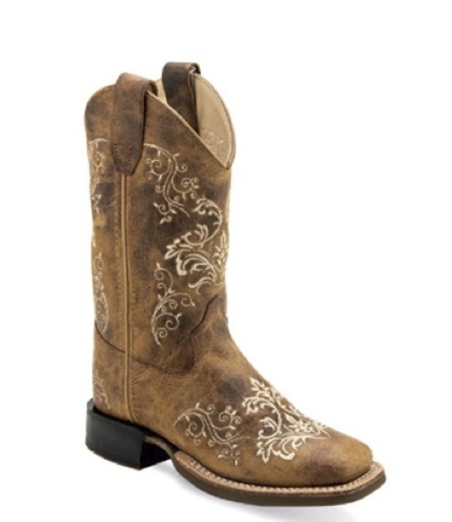 Old West BSY1958 Embroidered Square Toe