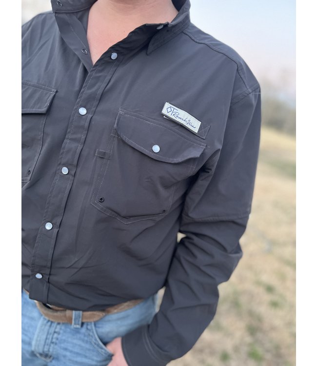 The Cutter Performance Shirt Dark Charcoal