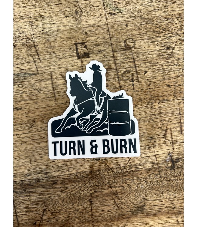 Turn & Burn Decal