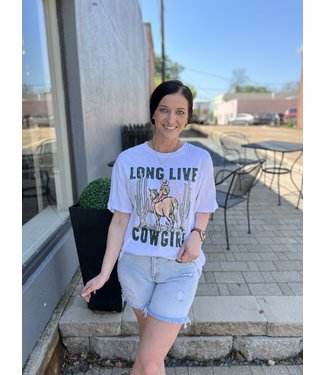 tres bien Long Live Cowgirls Oversized Tee T39879