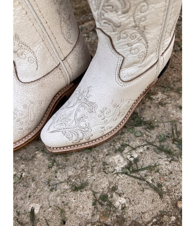 Kids Old West CF8224 White Snip Toe
