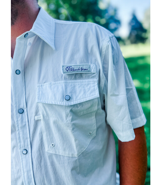 The Cutter Performance Short Sleeve Shirt Pearl