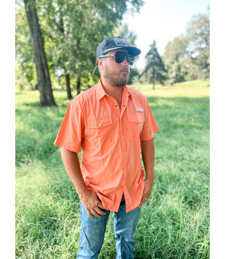 Diamond T Outfitters The Cutter Performance Shirt Coral