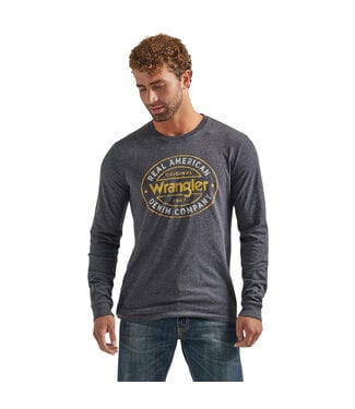 Wrangler Mens Real Denim LS Graphic Tee 112339605