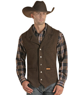 Panhandle Slim 98-1176 22 Montana Vest Dark Brown