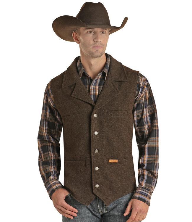 98-1176 22 Montana Vest Dark Brown