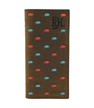 Turq and Coral Bison Rodeo Wallet 23111876W2