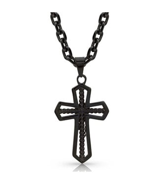 Through the Darkest Night Cross Necklace
