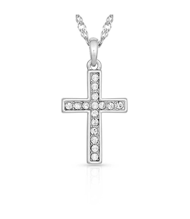 Silver Rigid Collar Elegant Cross Necklace- Order Wholesale