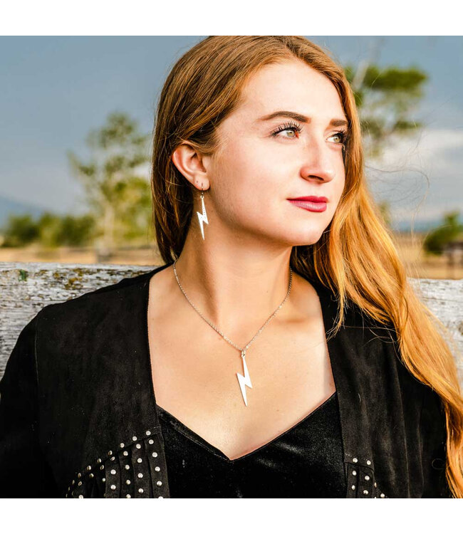 Silver Lightening Necklace NC5390