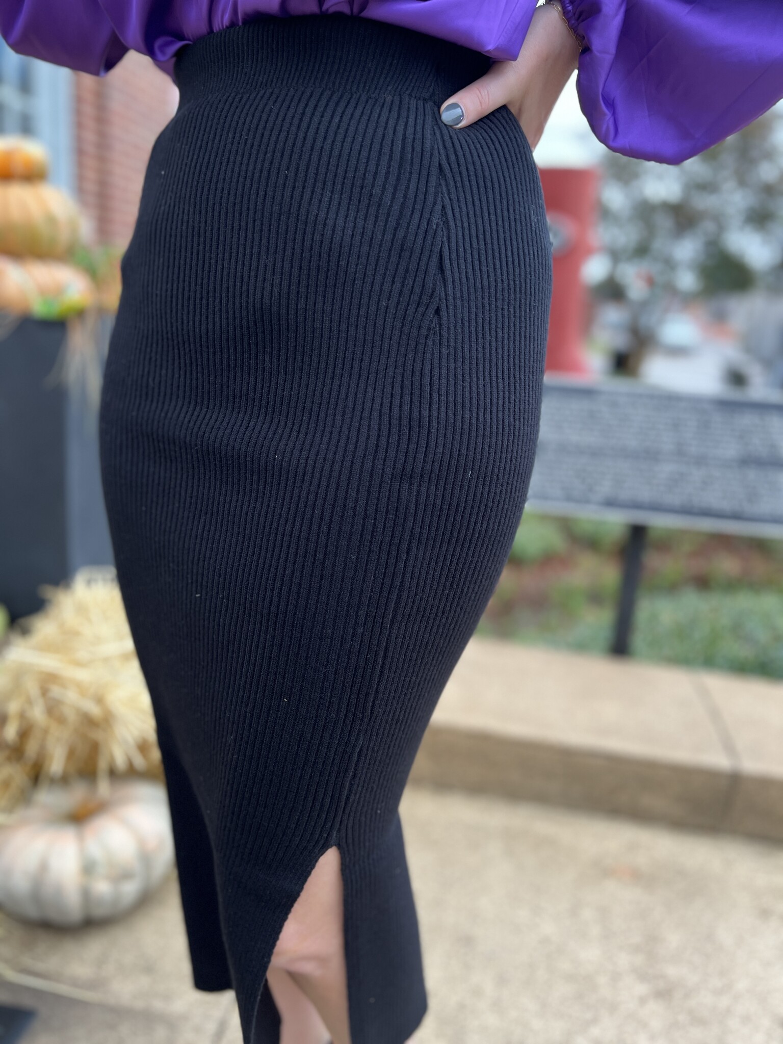 A line sweater on sale skirt