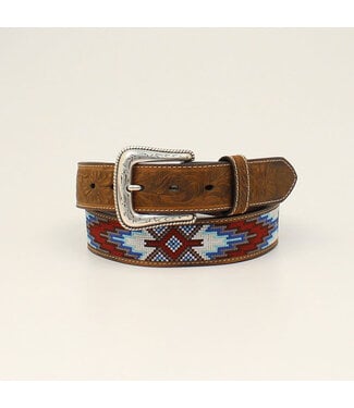 M&F Western Nocona Aztec Stitch Brown Belt N210004644