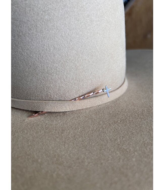 Copper & Silver Cross Cowboy Pick