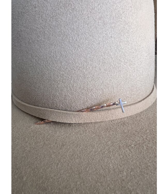 Copper & Silver Cross Cowboy Pick