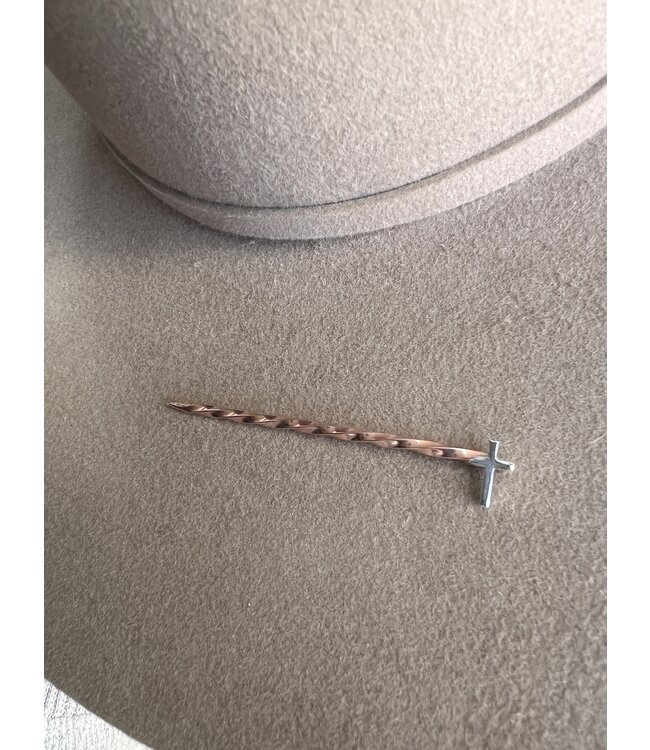 Copper & Silver Cross Cowboy Pick