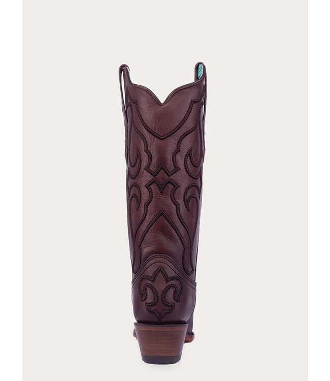 Z5188 Brown Embroidery Snip Toe