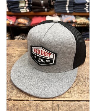 Red Dirt Hat Co RDHC222 Diamond Sign Heather Grey/Black 5 Panel