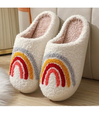 love and repeat Rainbow Slippers