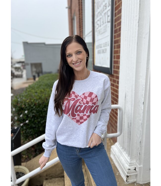 Checked Mama Sweater - Diamond T Outfitters