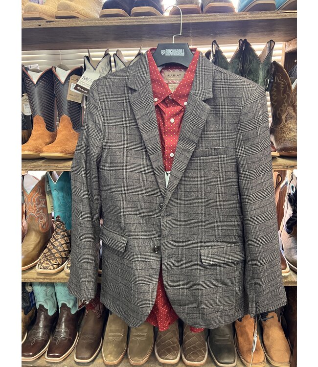 Brown Plaid Sports Coat BM96C03704