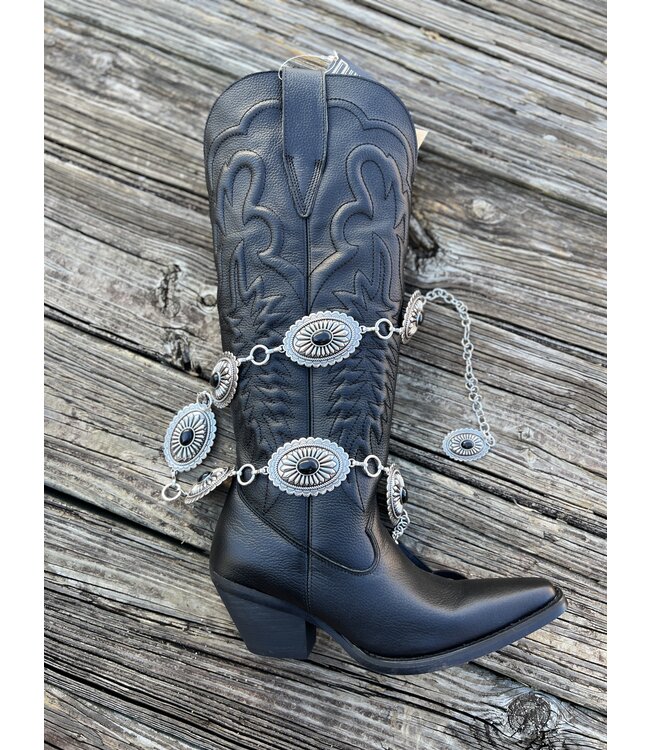 Oval Black Chain Belt A1515801 R2