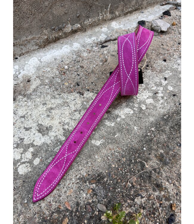 Punchy Pink River Stitch Belt