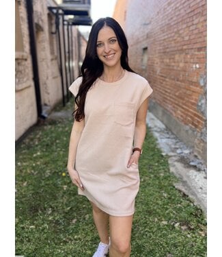 Entro Inc Up in Smoke Dress Taupe D22390