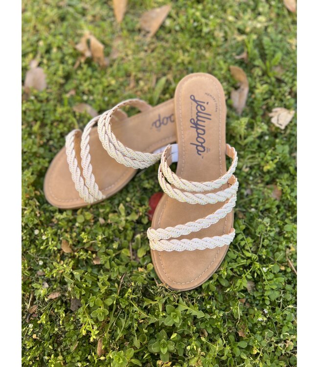 jellypop Patience White Sandal