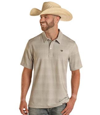 Panhandle Slim TM51T03520 DITZY DOT POLO CHARCOAL