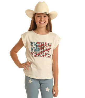 Panhandle Slim BG21T03621 GIRLS TEE NATURAL