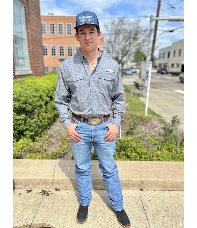 The Cutter Performance Shirt Black Chambray