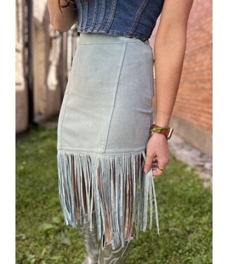 Panhandle Slim Mint Fringe Skirt BW69B03278