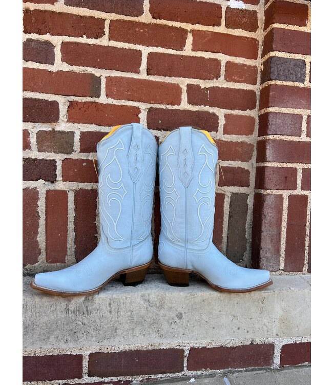 Z5253 Baby Blue Embroidery Boot