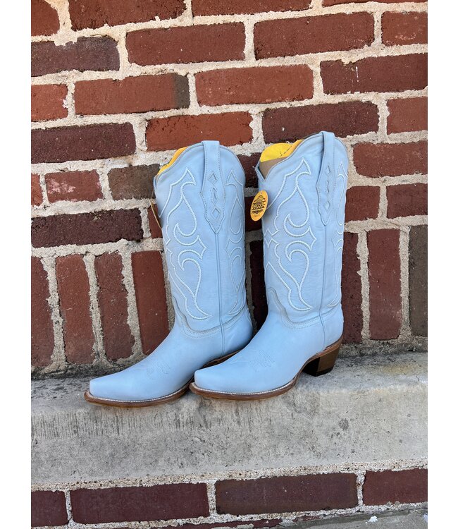 Z5253 Baby Blue Embroidery Boot