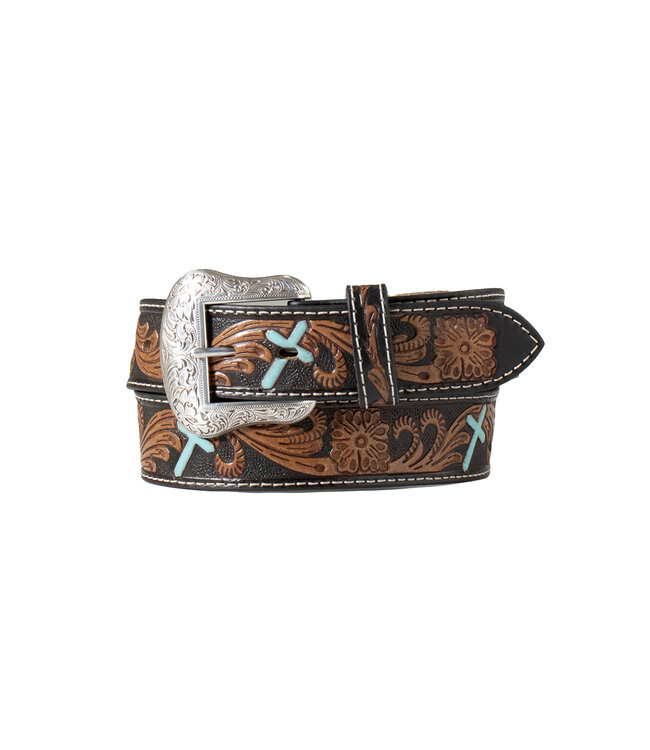 Tooled Turquoise Cross Belt N210007301 X