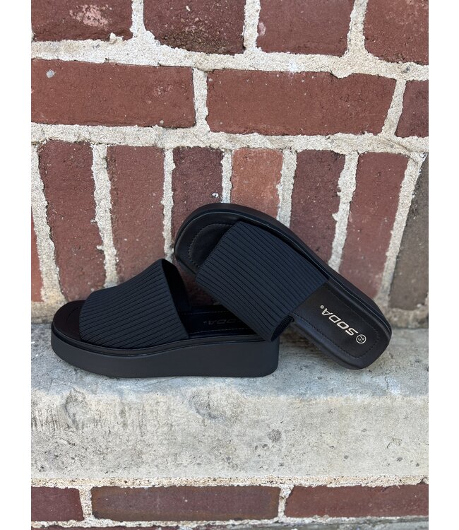 The Farley Sandal Black