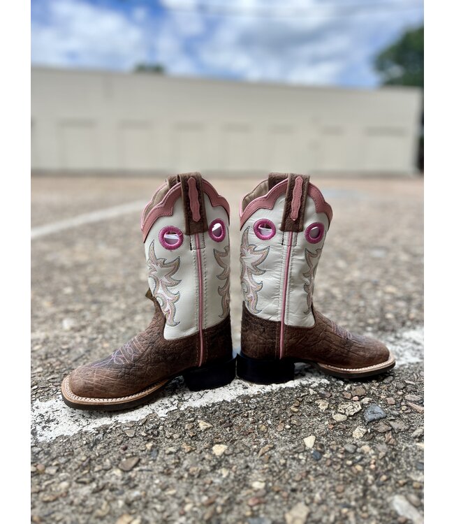 BSC1992 White Top Pink Square Toe