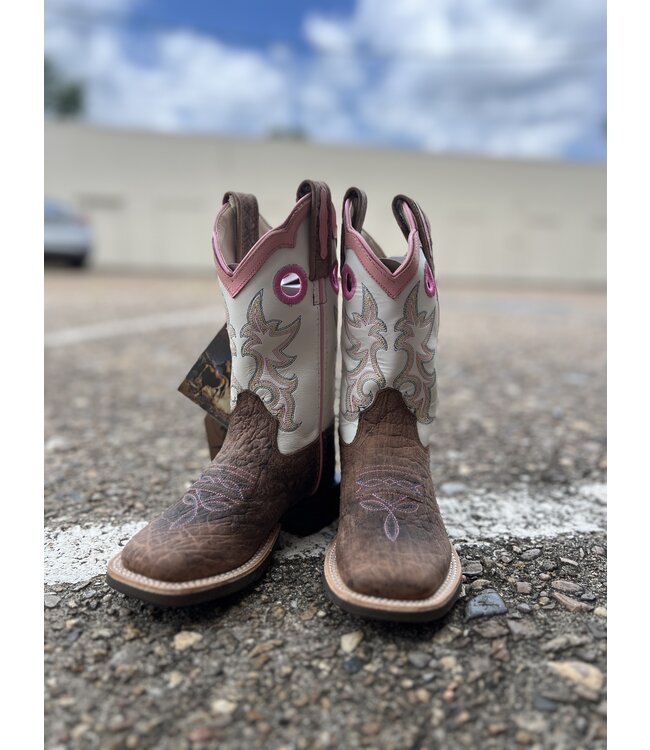 BSC1992 White Top Pink Square Toe