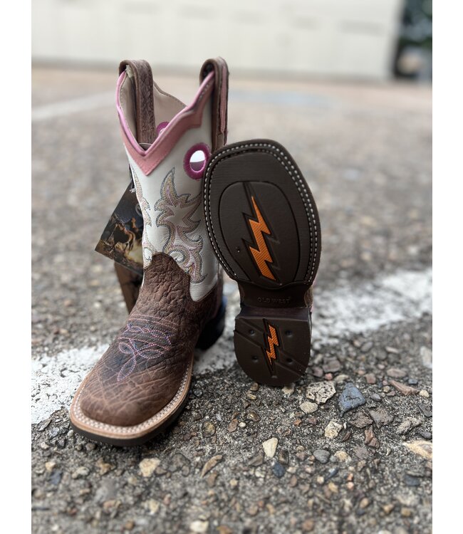 BSC1992 White Top Pink Square Toe