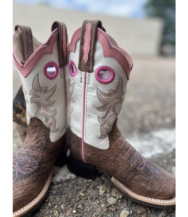 BSC1992 White Top Pink Square Toe