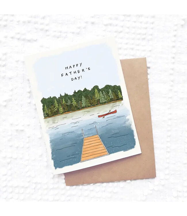 Lake Fathers Day Card