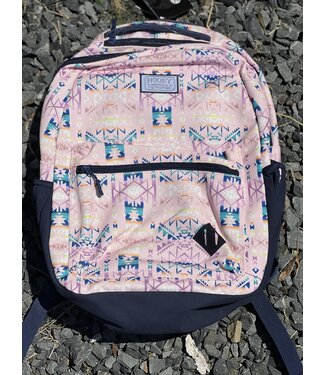 Hooey BP061PKNV  “Recess” Hooey Backpack, Pink / Navy Aztec Pattern