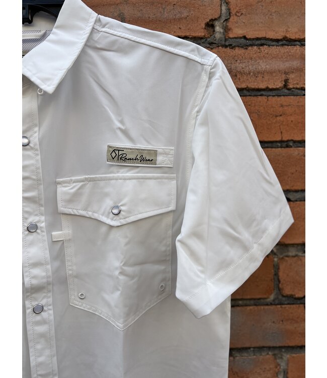 The Cutter Performance Short Sleeve Shirt Pearl