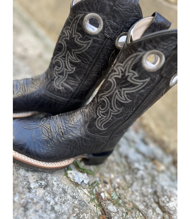 BSC1989 Black on Black Square Toe