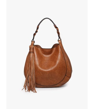 Jen & Co Eloise Tassel Hobo Brown M2180