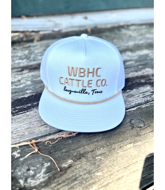 Whiskey Bent Hat Co White Gold Cap