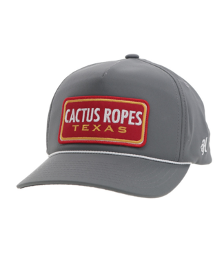 Hooey CR105 Cactus Ropes Grey 5­ Panel Trucker with Red / White